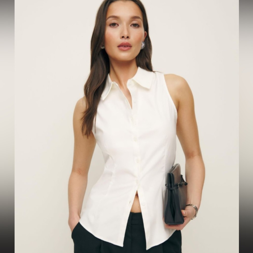 Reformation Off White Jimmy Top size 0 NWT